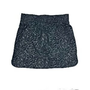 Orvis Active Skort in Black/Pewter Floral Print Women Size XS